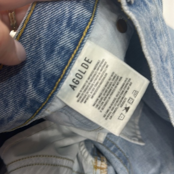 AGOLDE Parker Button Fly Distressed Raw Hem Shorts size 29 - Picture 8 of 10